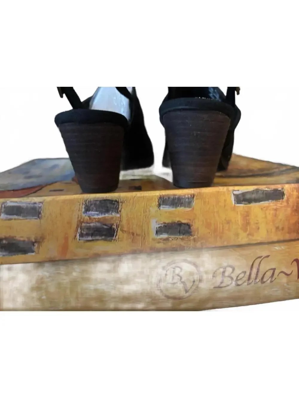 BELLA-VITA  Black Back Strap womens shoes Size 7.5 [COPY]